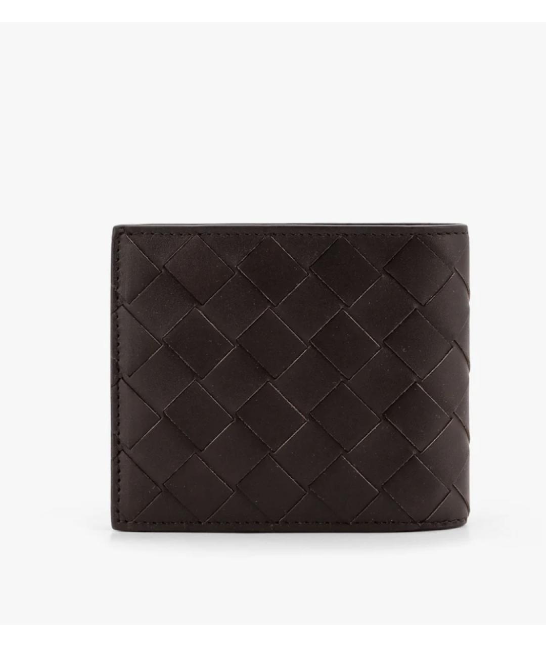 BOTTEGA VENETA Коричневый кожаный кошелек, фото 2