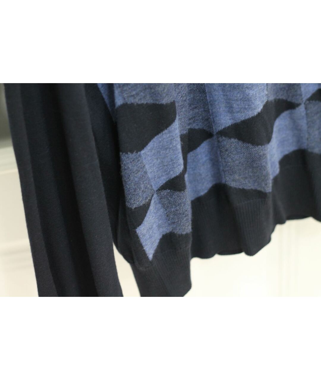 BRIONI Темно-синий шерстяной джемпер / свитер, фото 3