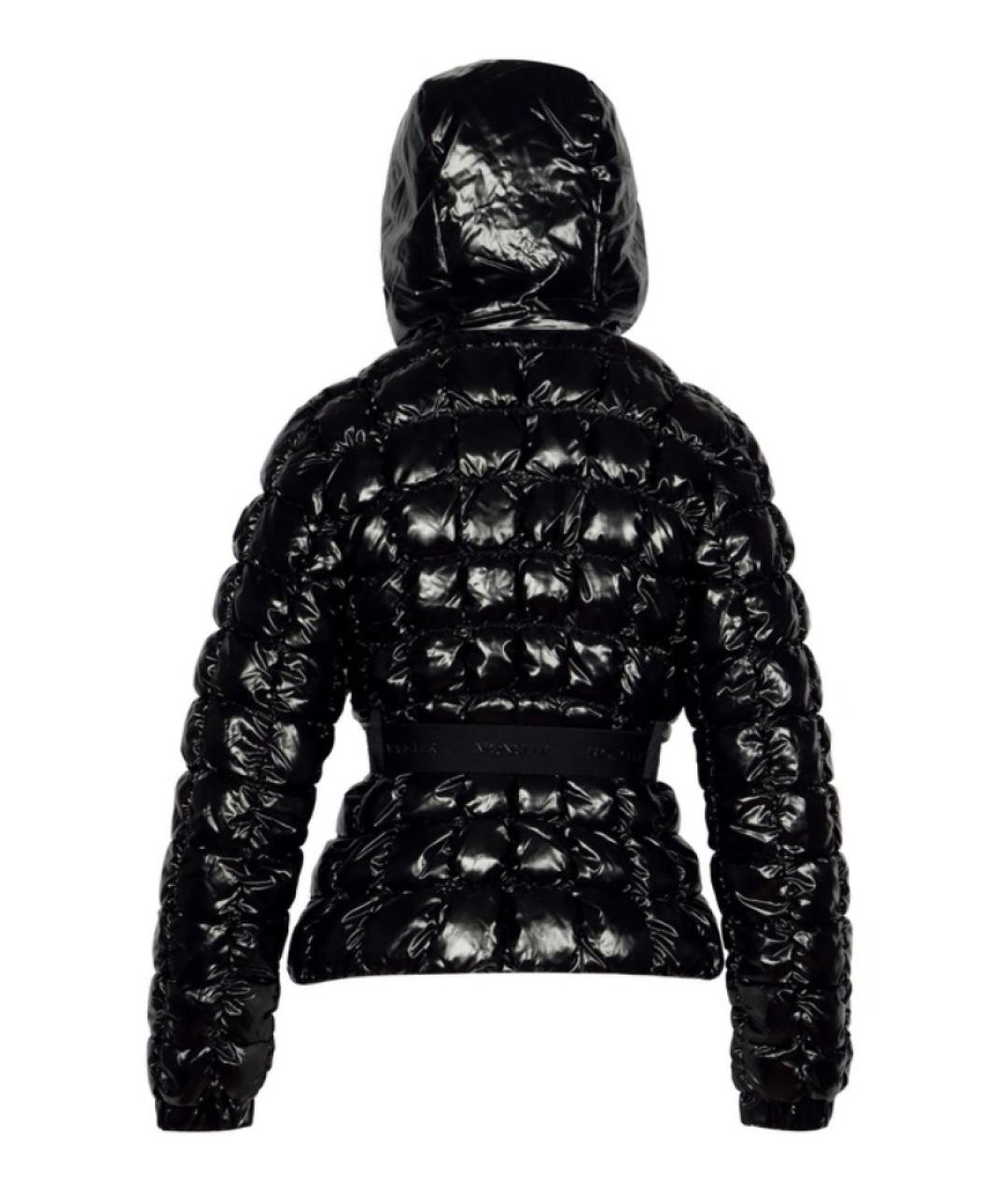MONCLER Черная синтетическая куртка, фото 2