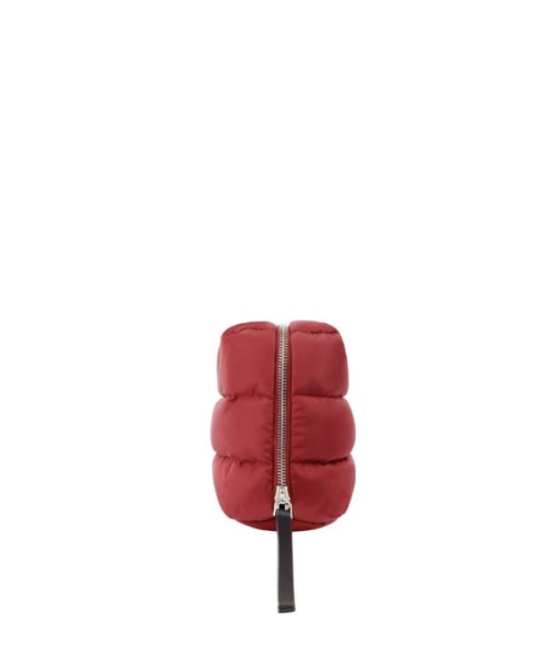 MONCLER Красная синтетическая косметичка, фото 3