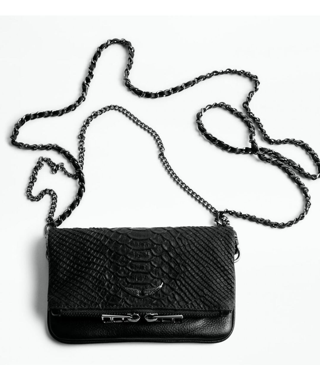 ZADIG & VOLTAIRE Черная кожаная сумка тоут, фото 7