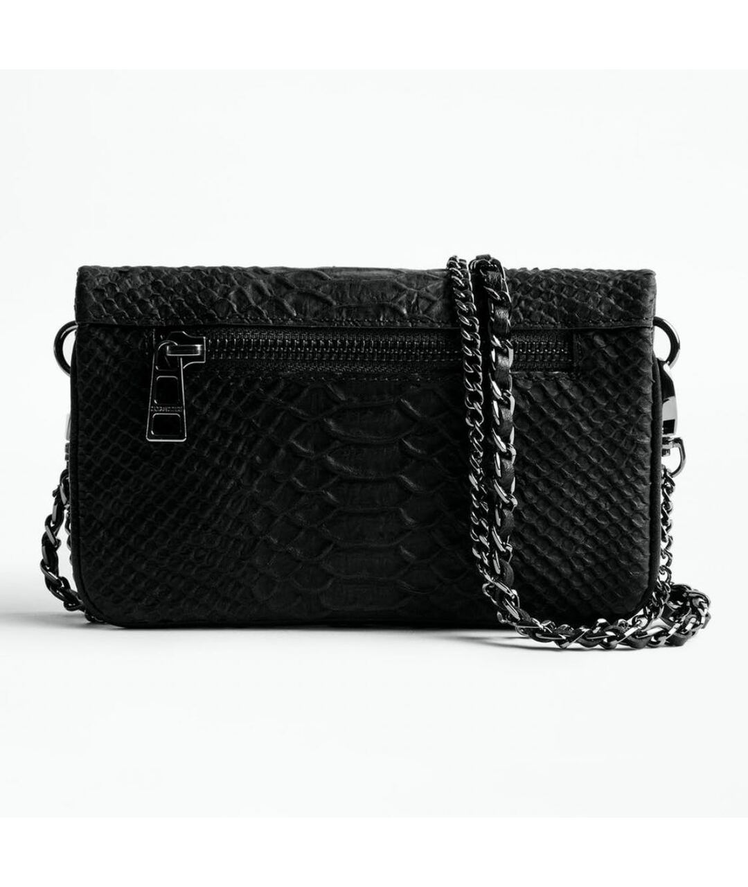ZADIG & VOLTAIRE Черная кожаная сумка тоут, фото 2