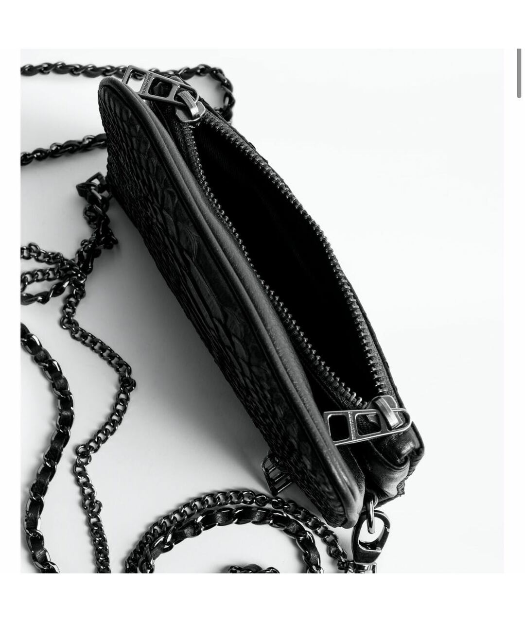ZADIG & VOLTAIRE Черная кожаная сумка тоут, фото 3