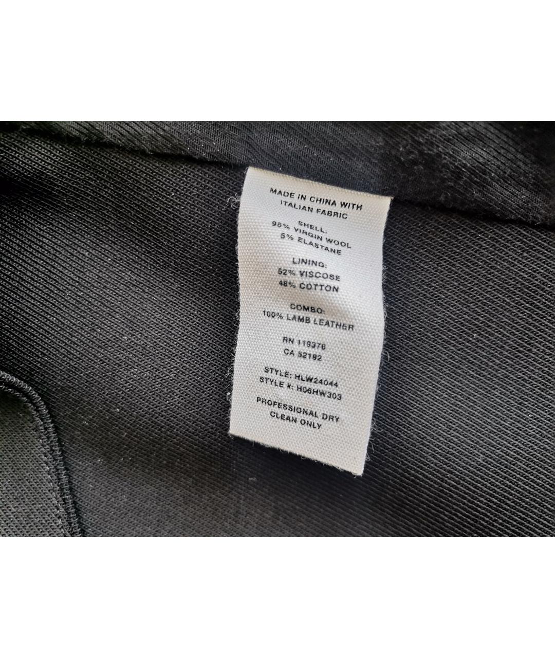 HELMUT LANG Черная хлопковая юбка мини, фото 7