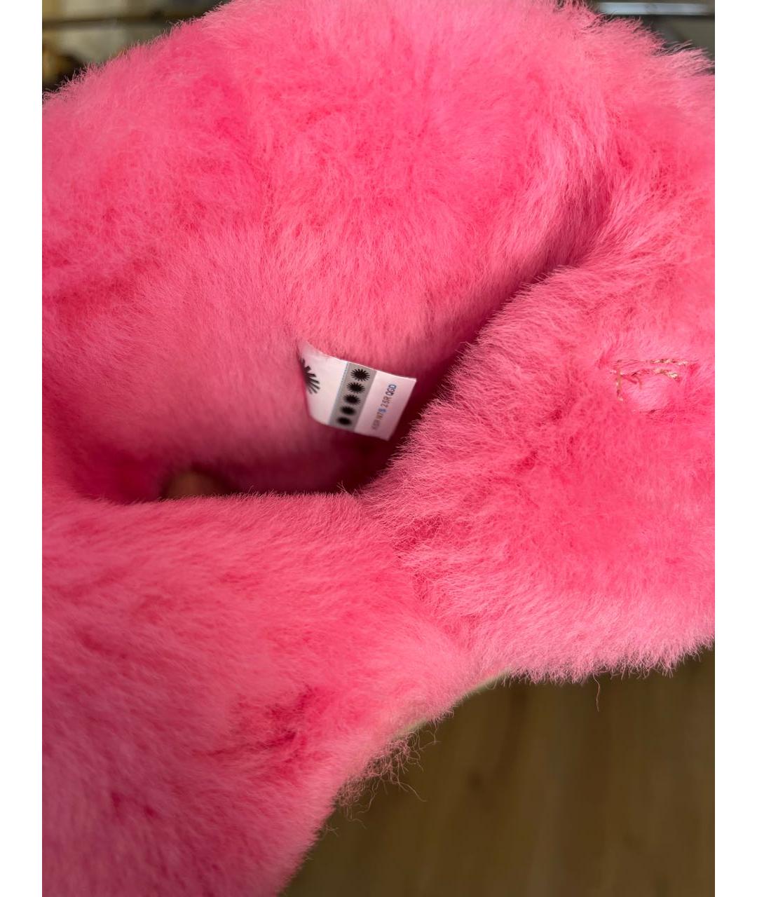 UGG AUSTRALIA Коралловые замшевые сапоги, фото 6