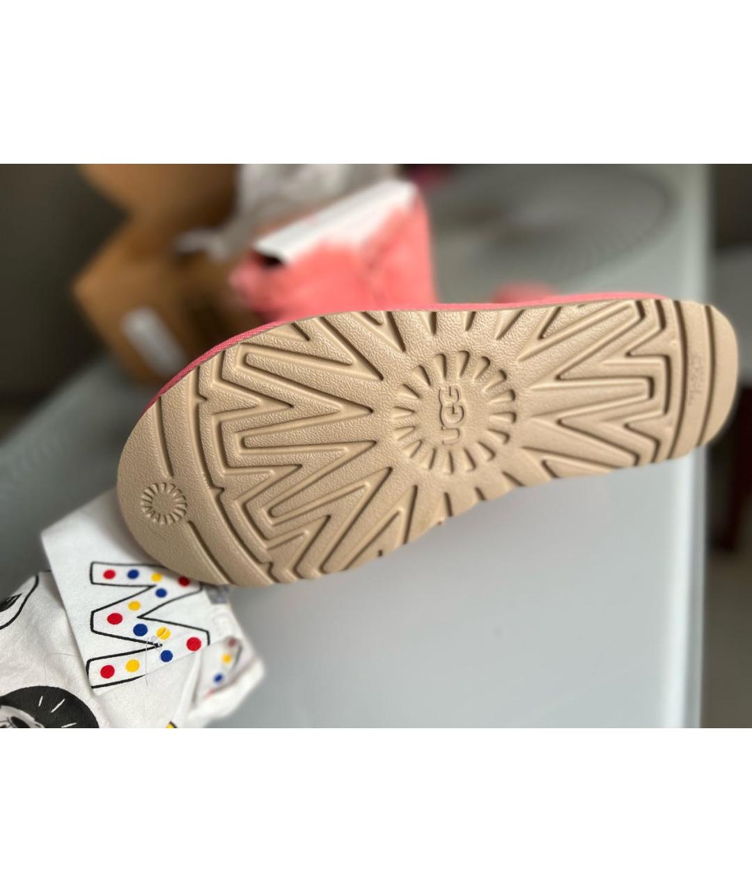 UGG AUSTRALIA Розовые замшевые сапоги, фото 2