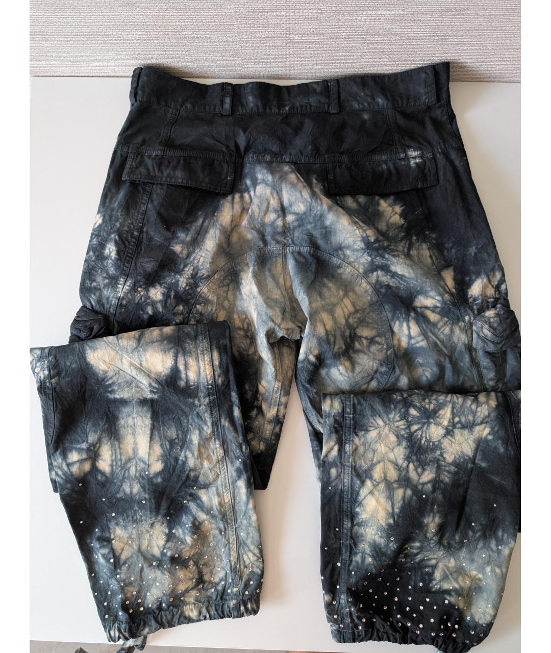 OFF-WHITE Черные хлопковые повседневные брюки, фото 3