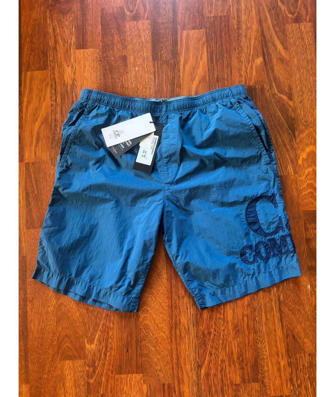 CP COMPANY Синие полиамидовые шорты, фото 6