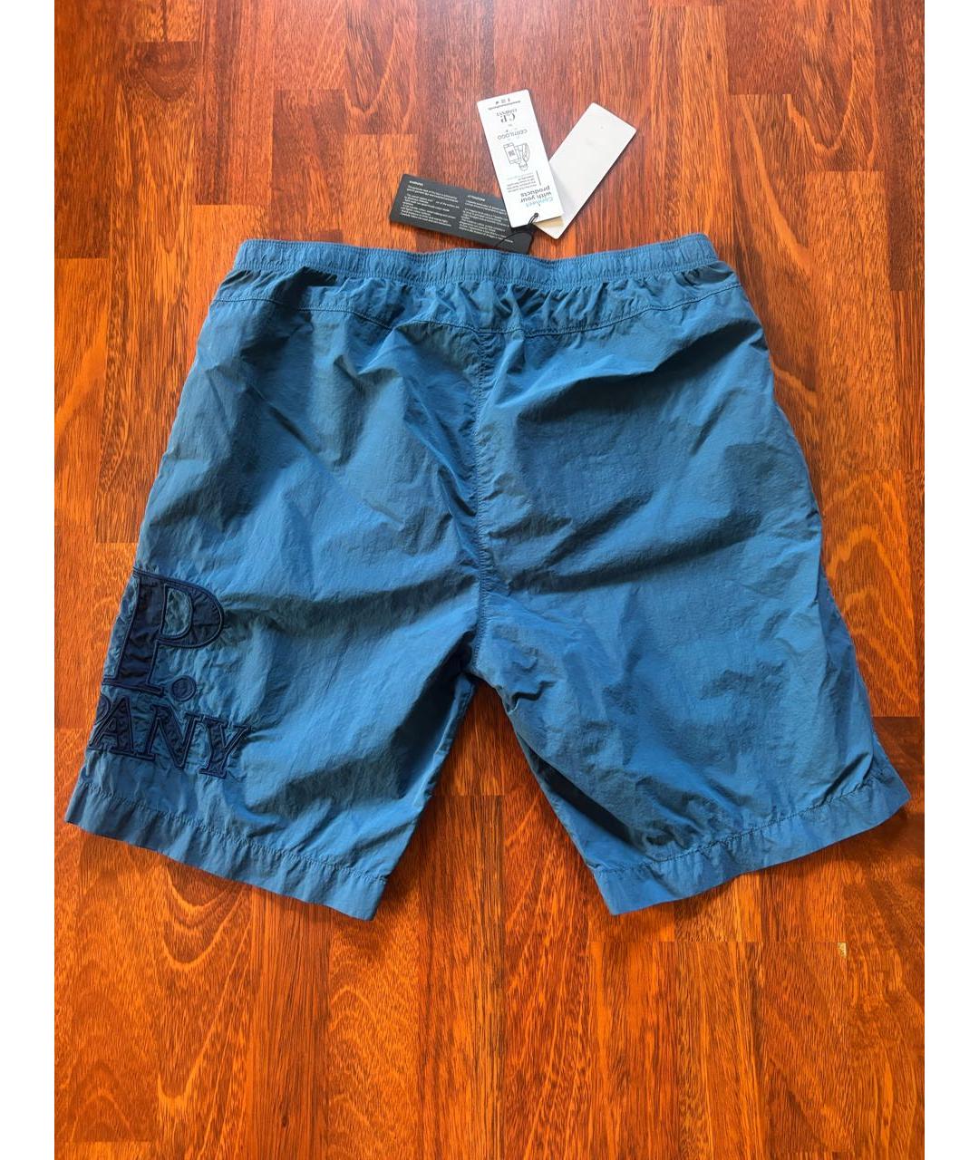 CP COMPANY Синие полиамидовые шорты, фото 2
