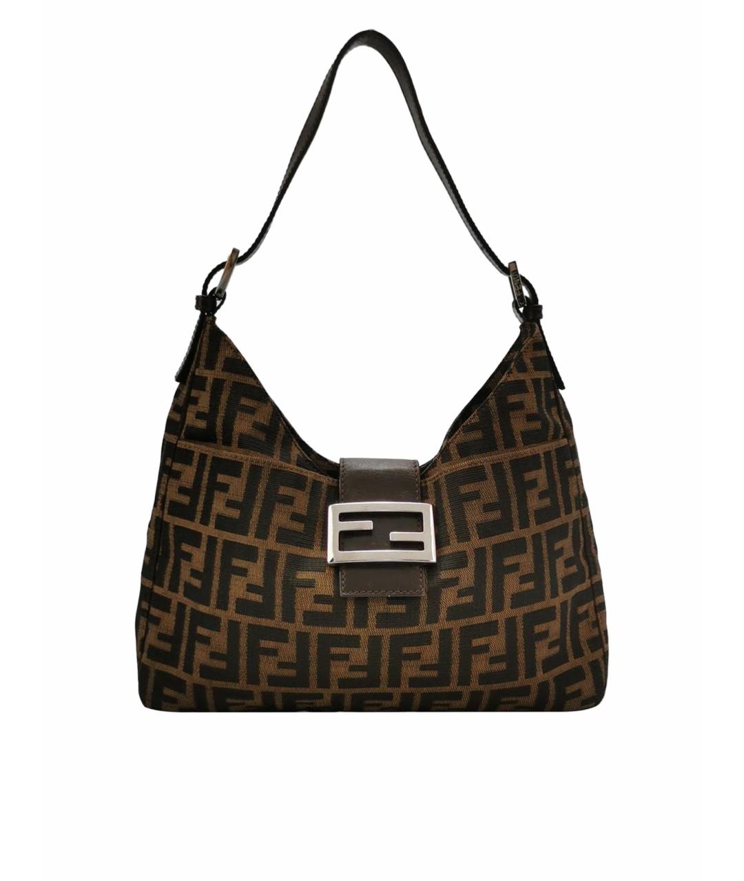 FENDI Коричневая сумка тоут, фото 1