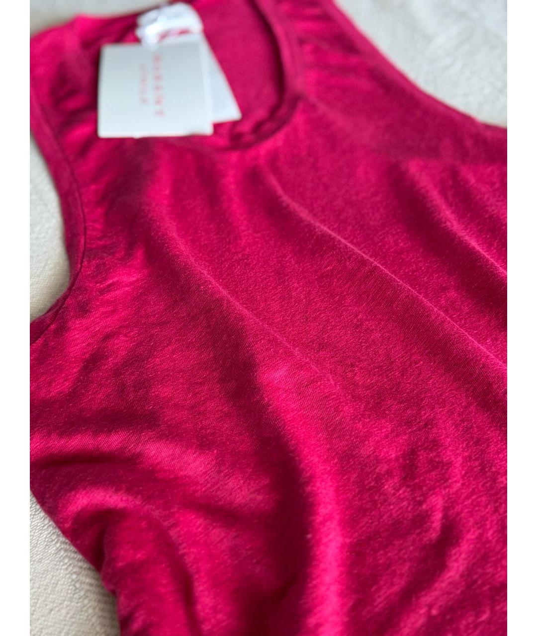 ISABEL MARANT ETOILE Розовая льняная майка, фото 5