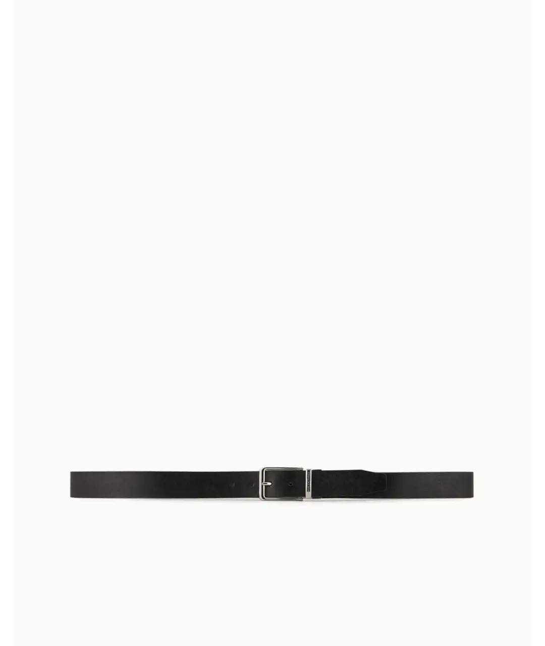 ARMANI EXCHANGE Черный кожаный ремень, фото 4