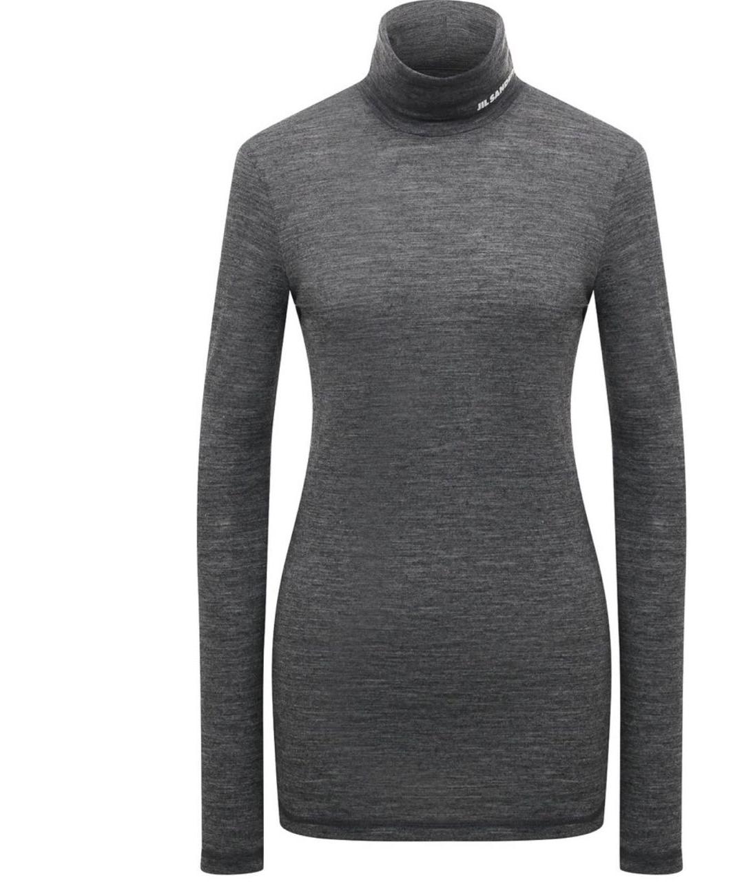 JIL SANDER Серая водолазка, фото 1