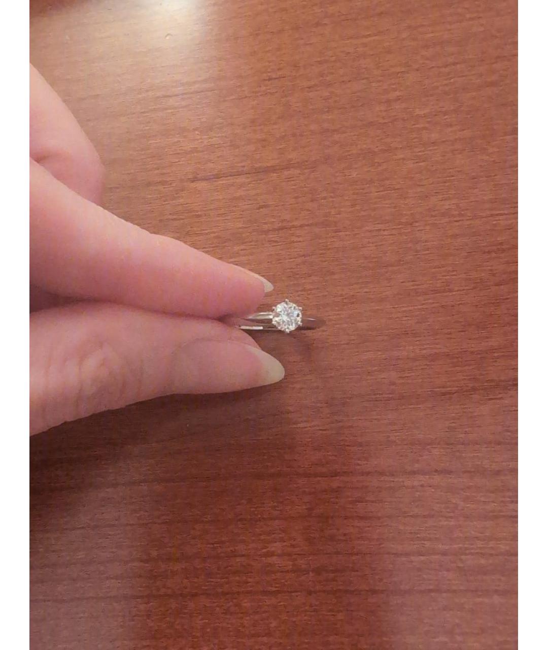 TIFFANY&CO Серебряное платиновое кольцо, фото 2