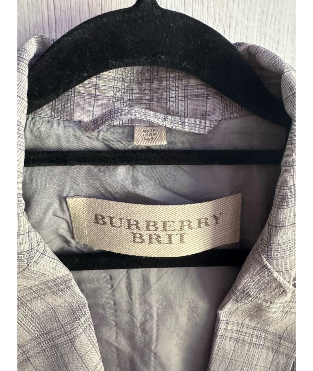 BURBERRY Серый хлопковый жакет/пиджак, фото 3
