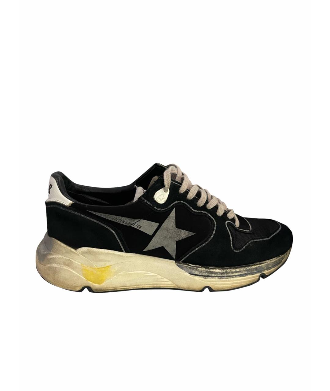 GOLDEN GOOSE DELUXE BRAND Черные замшевые кроссовки, фото 1