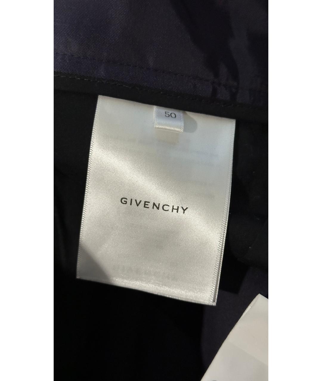 GIVENCHY Темно-синие полиамидовые повседневные брюки, фото 8