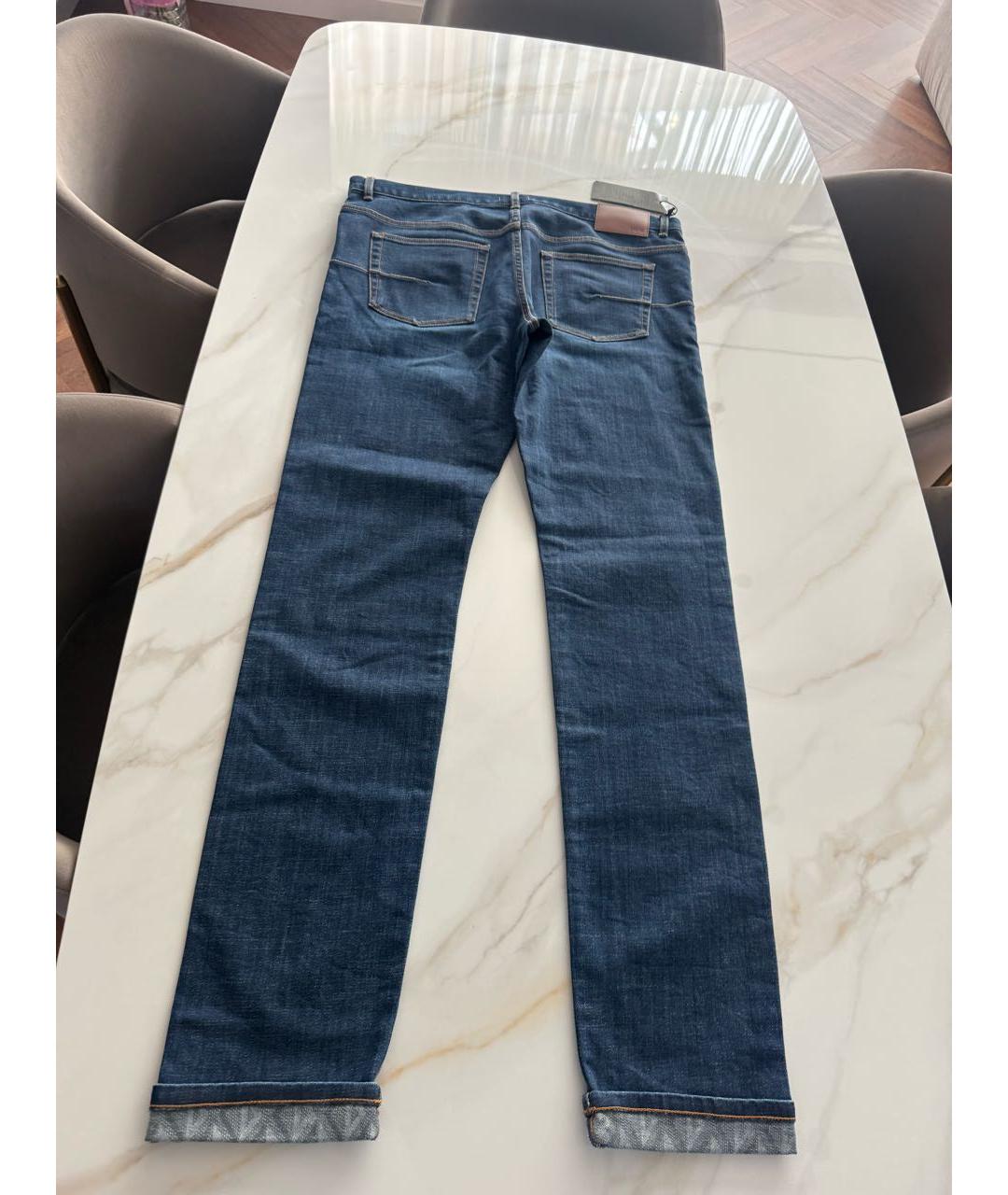 DIOR HOMME Темно-синие хлопковые джинсы скинни, фото 6