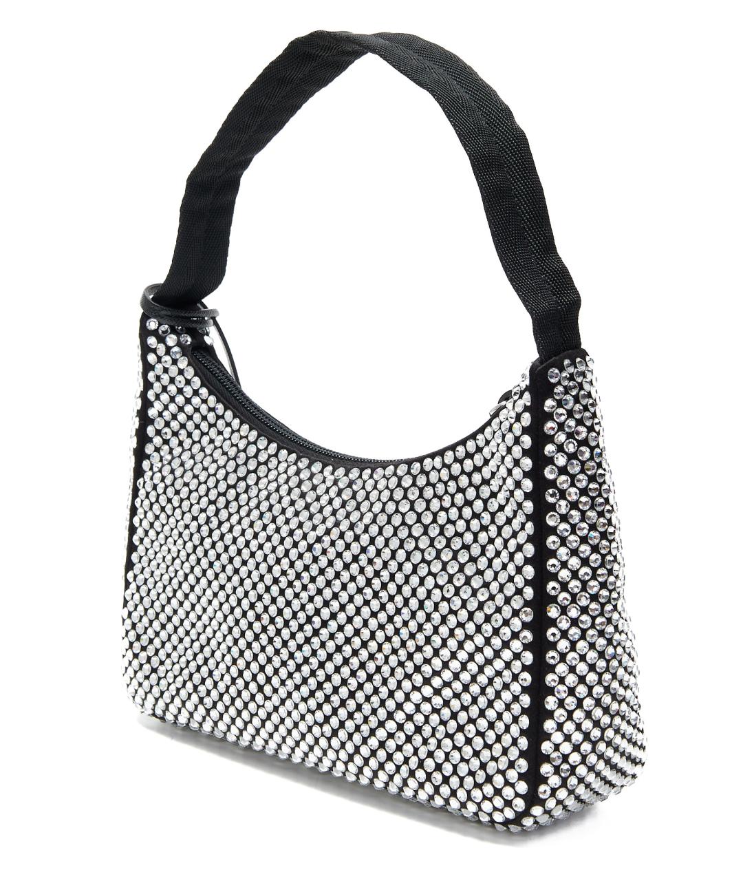 PRADA Черная тканевая сумка с короткими ручками, фото 2