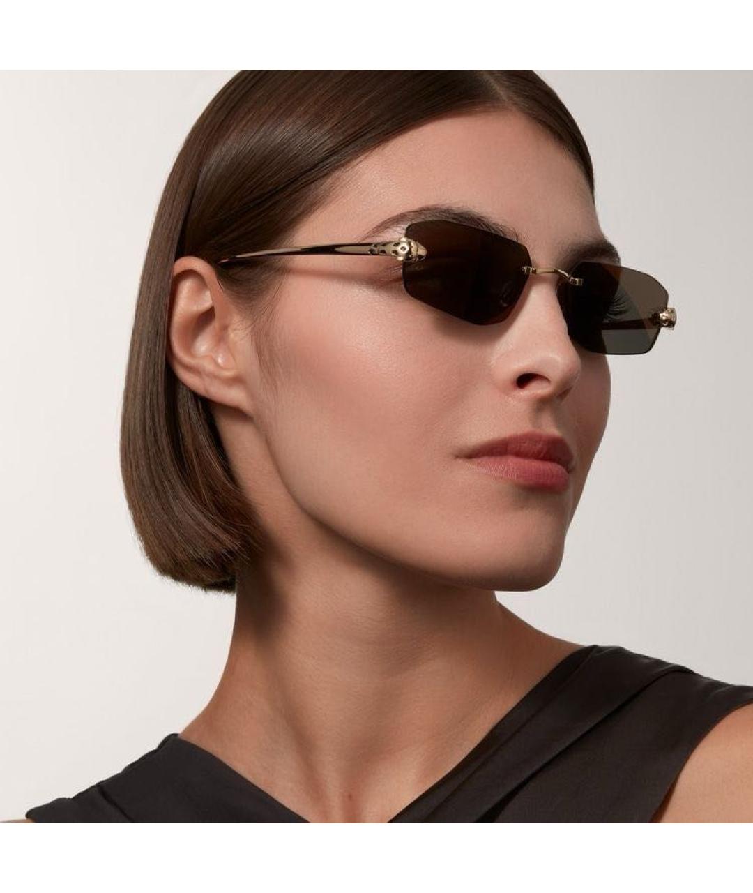 CARTIER Золотые солнцезащитные очки, фото 4