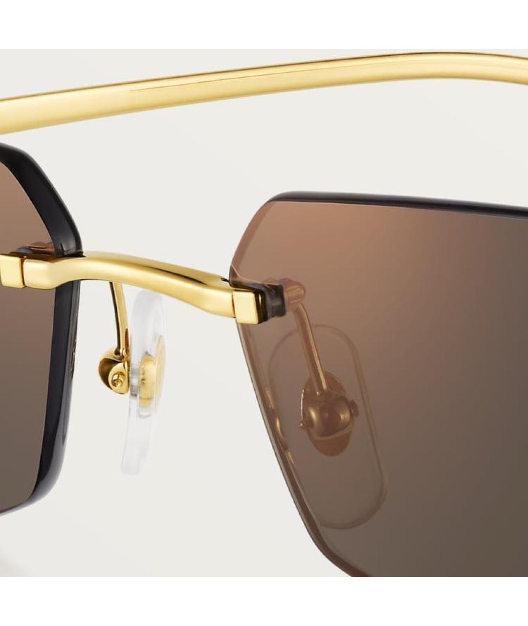 CARTIER Золотые солнцезащитные очки, фото 7