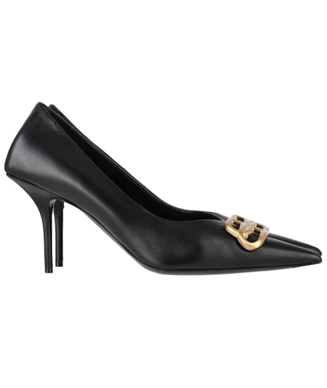 BALENCIAGA Черные кожаные туфли, фото 8