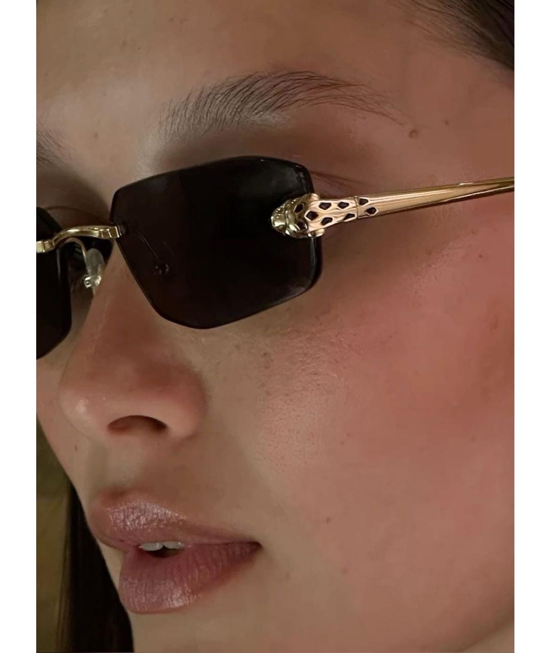 CARTIER Черные солнцезащитные очки, фото 3
