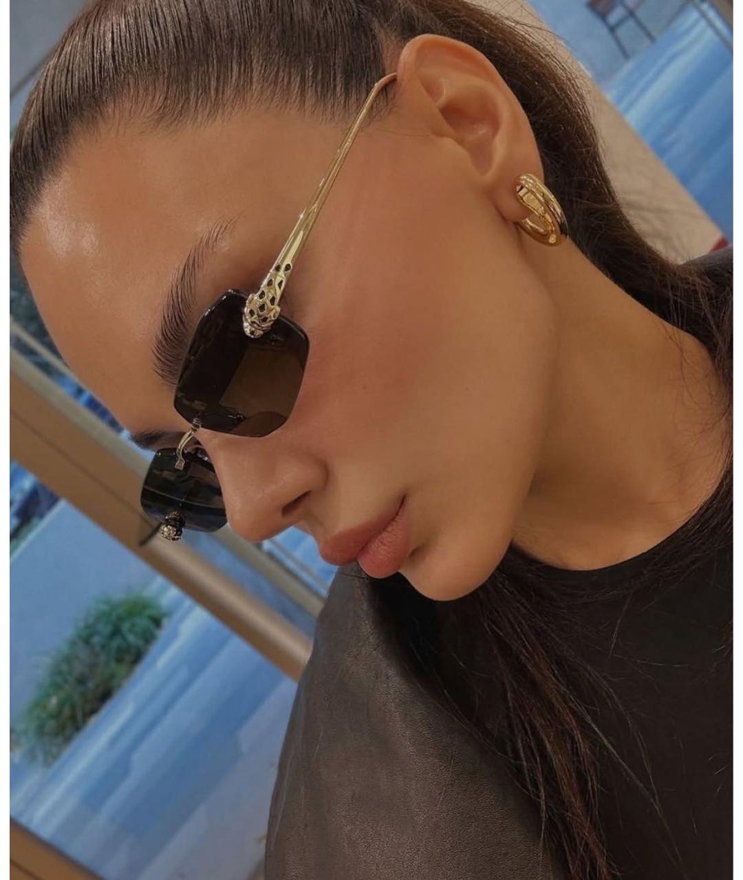 CARTIER Черные солнцезащитные очки, фото 4