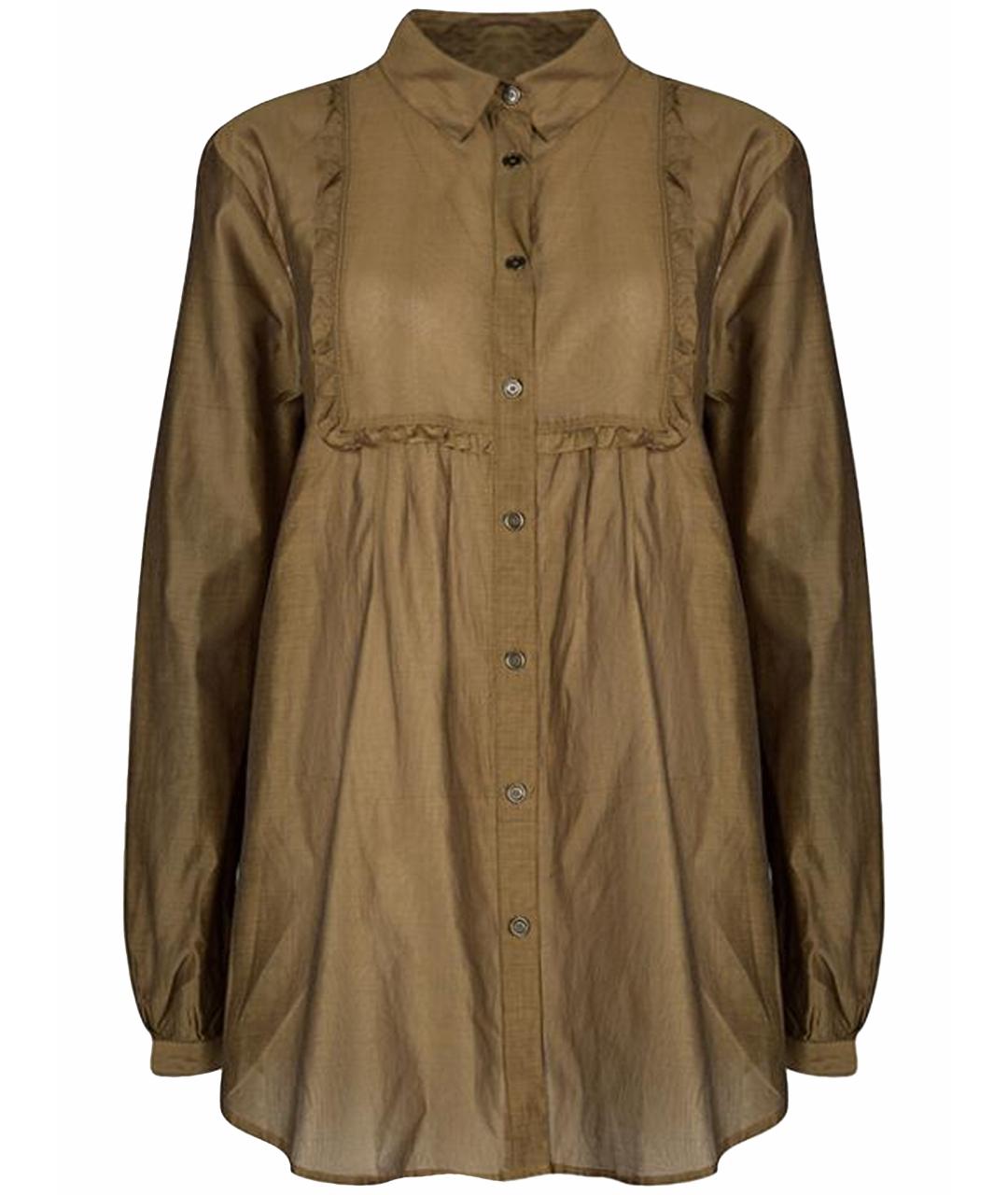 BURBERRY Коричневая шелковая блузы, фото 1