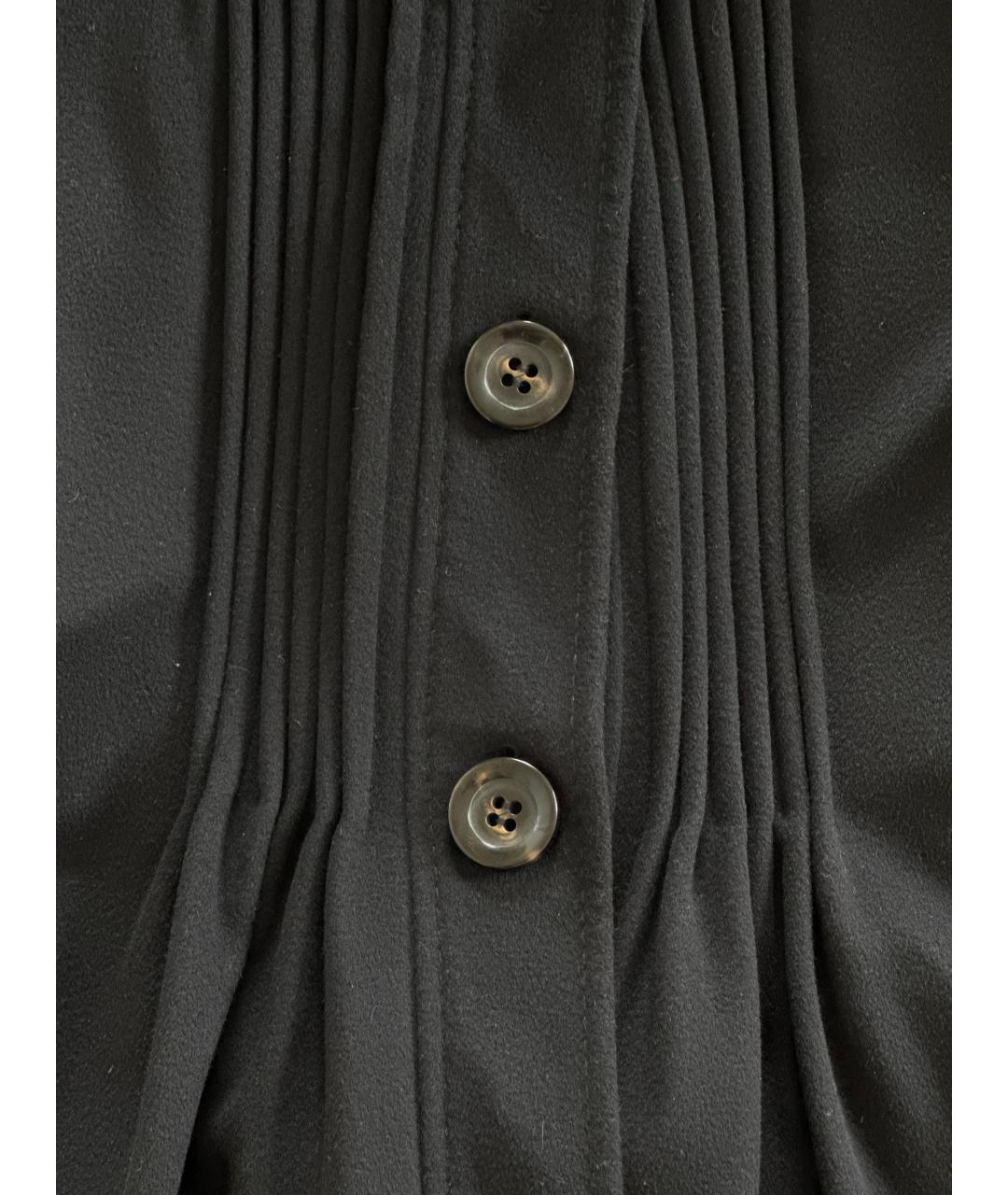 SPORTMAX Черное шерстяное пальто, фото 4
