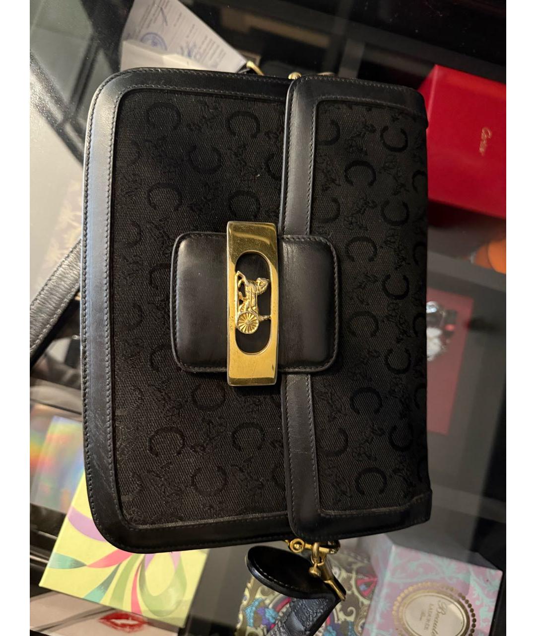 CELINE Черная сумка через плечо, фото 8