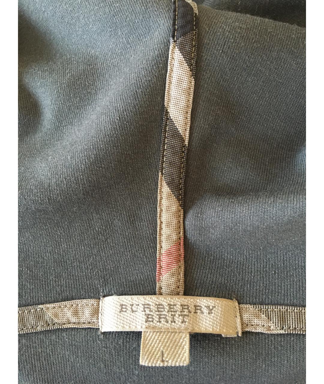 BURBERRY Серая хлопковая спортивная куртка, фото 7