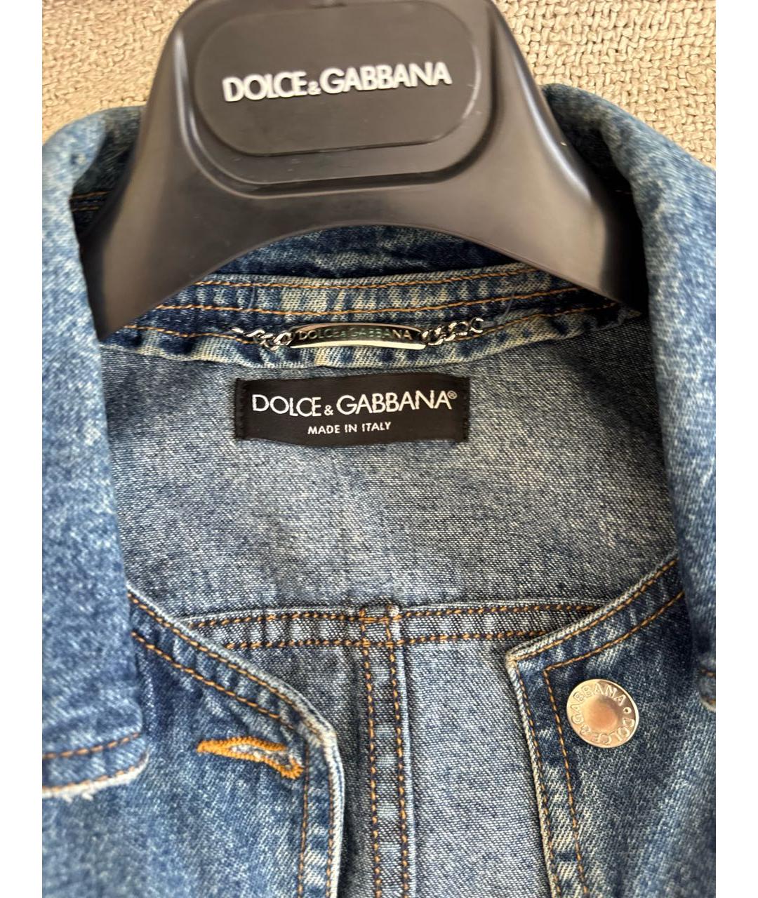 DOLCE&GABBANA Синий жакет/пиджак, фото 3