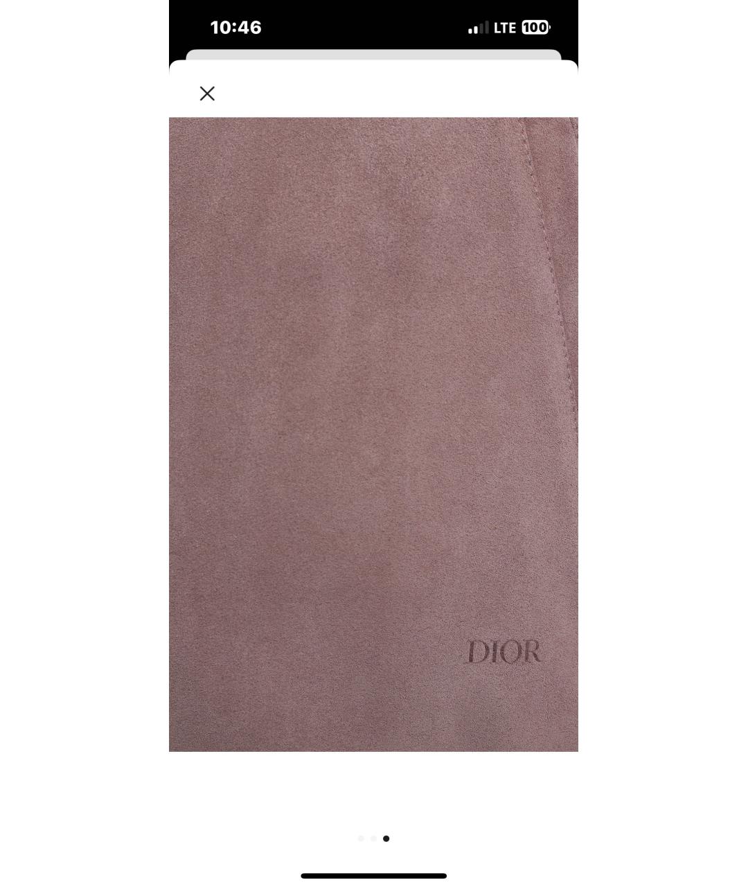 CHRISTIAN DIOR Розовая замшевая куртка, фото 3