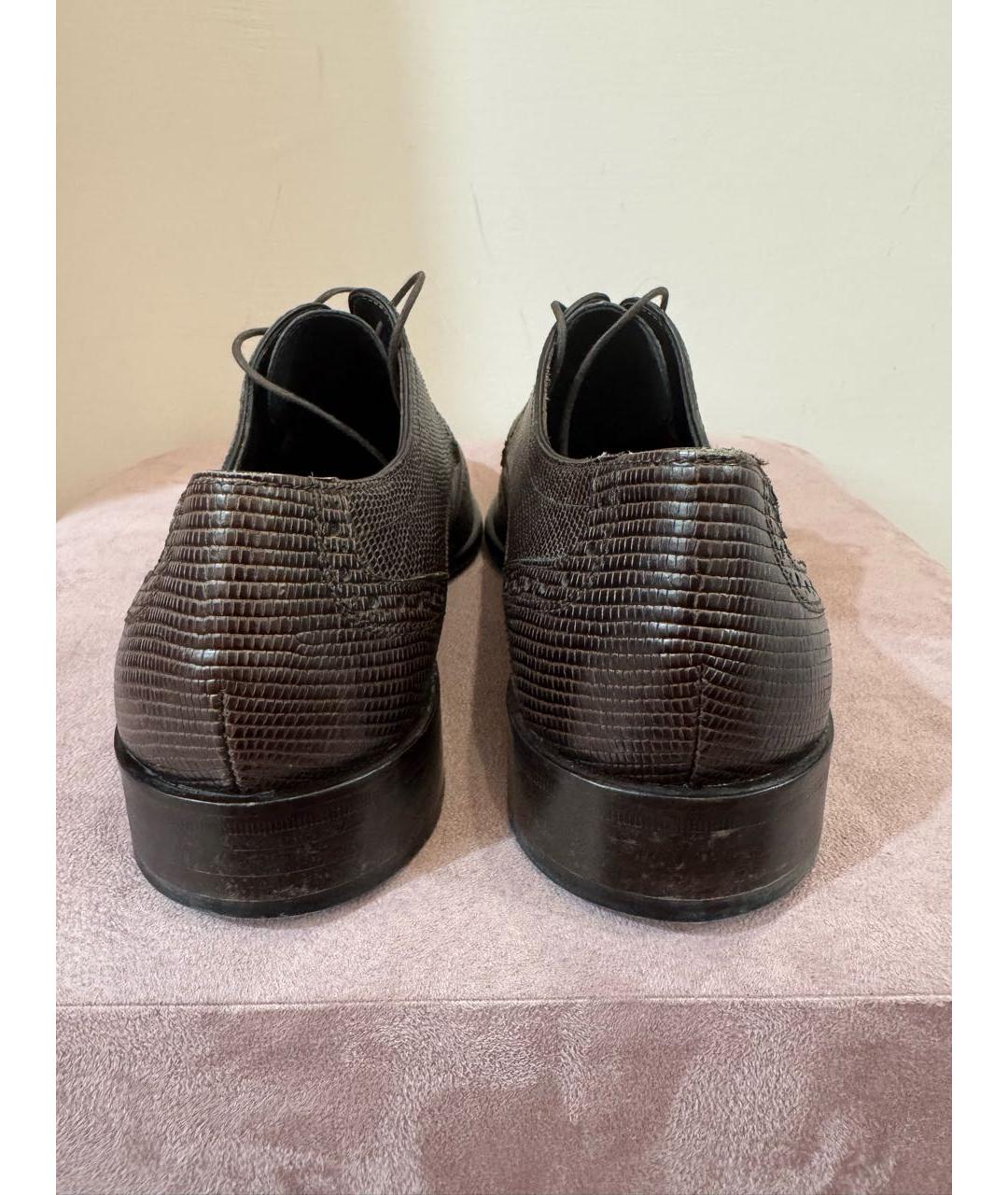 HUGO BOSS Коричневые кожаные туфли, фото 4