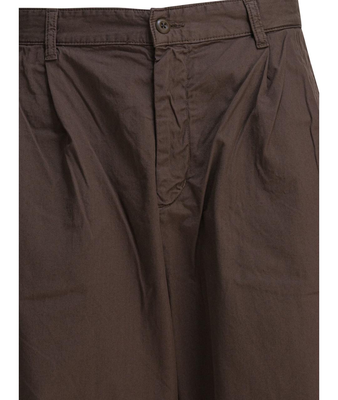 CARHARTT WIP Коричневые хлопковые повседневные брюки, фото 3