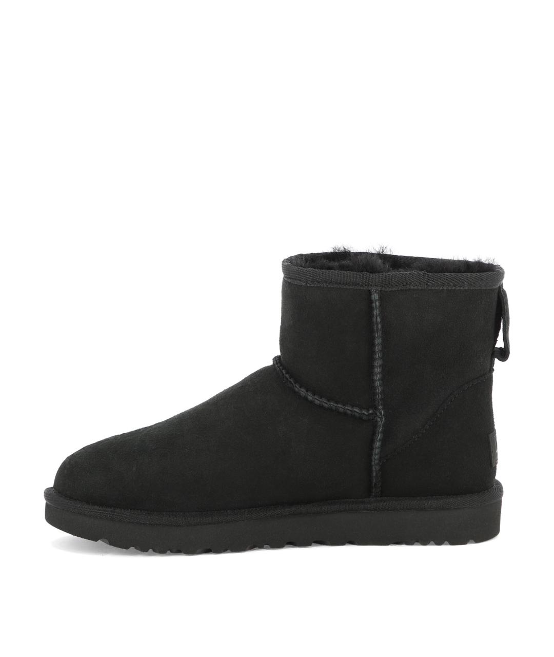 UGG AUSTRALIA Черные кожаные ботинки, фото 3
