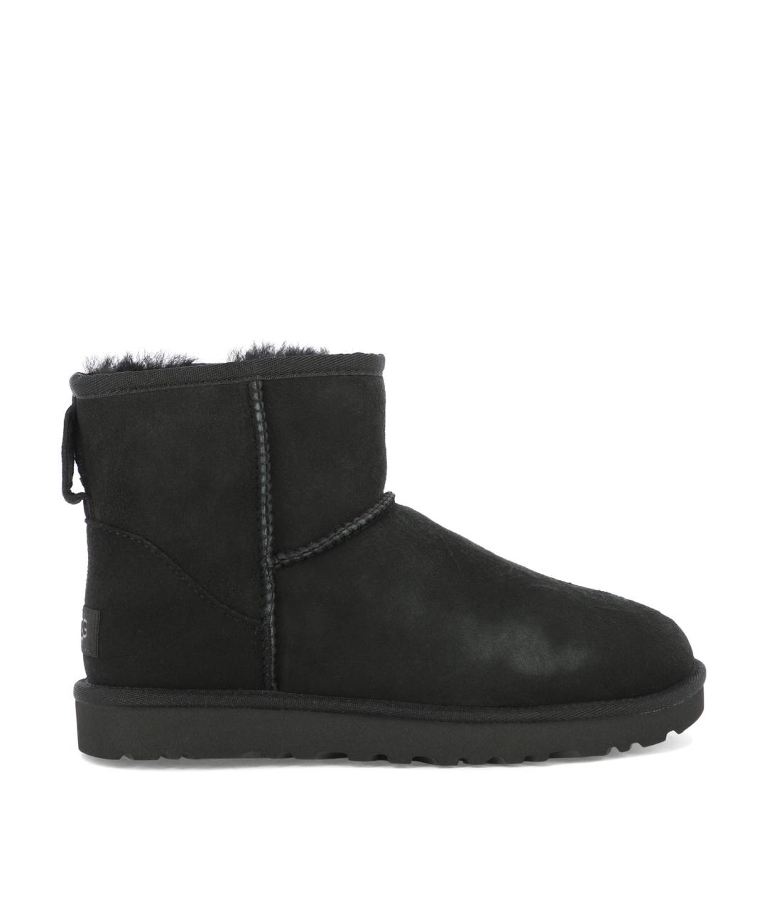 UGG AUSTRALIA Черные кожаные ботинки, фото 1