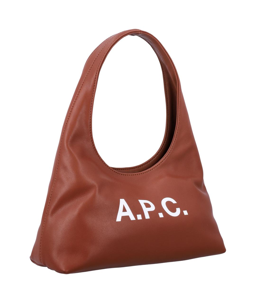 A.P.C. Коричневая сумка тоут, фото 2