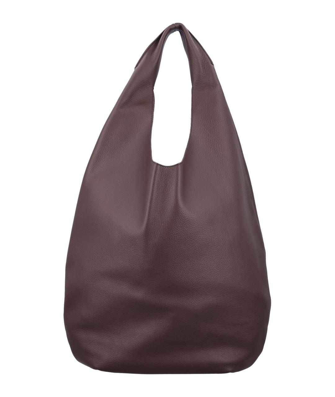 A.P.C. Коричневая кожаная сумка тоут, фото 4