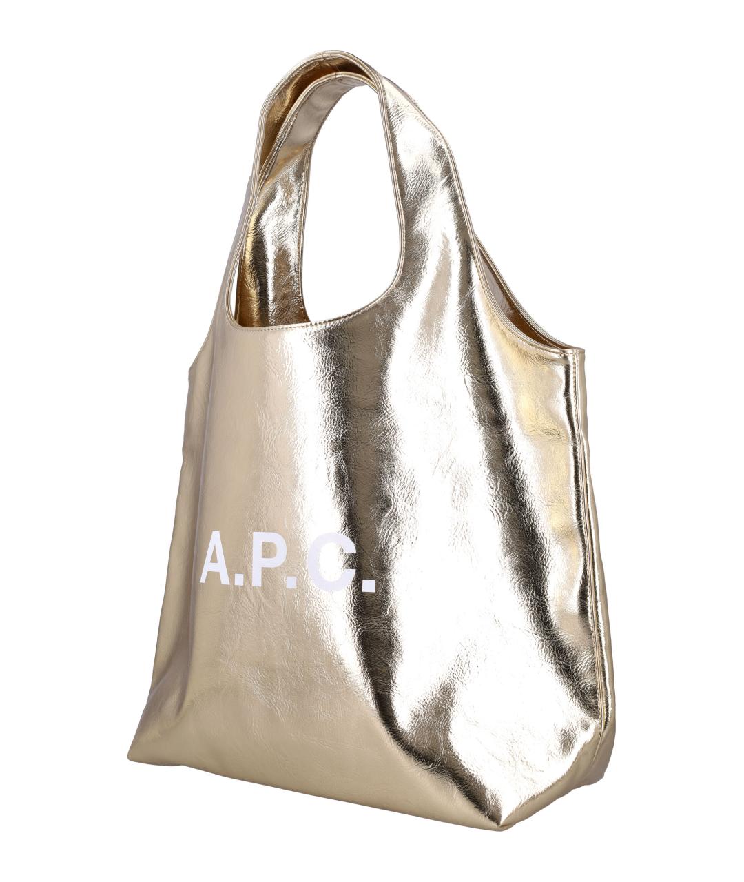 A.P.C. Золотая сумка тоут, фото 3