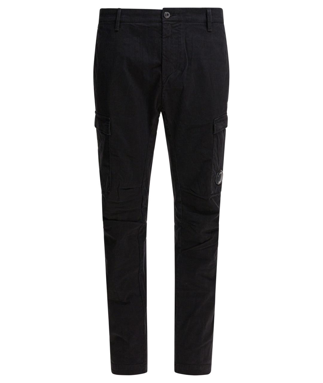 CP COMPANY Черные хлопковые повседневные брюки, фото 1