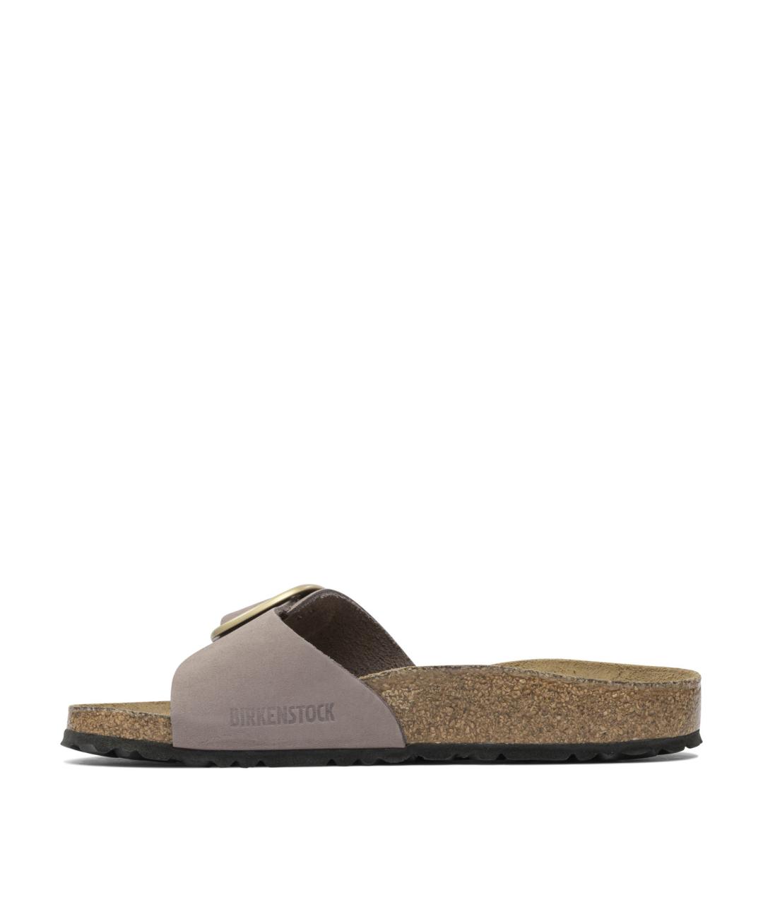 BIRKENSTOCK Фиолетовые замшевые шлепанцы, фото 3