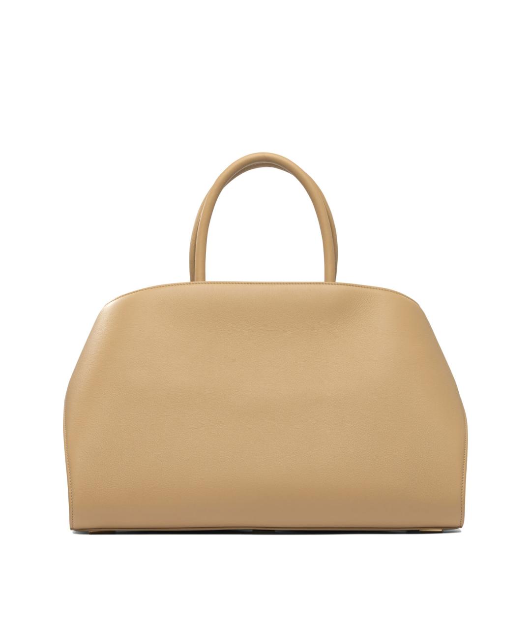 FERRAGAMO Бежевая кожаная сумка через плечо, фото 3