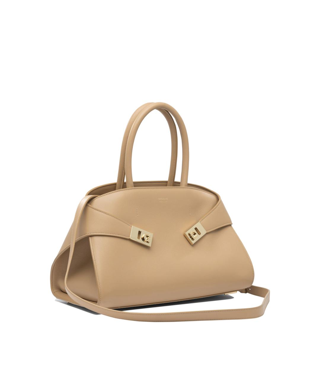 FERRAGAMO Коричневая кожаная сумка через плечо, фото 2