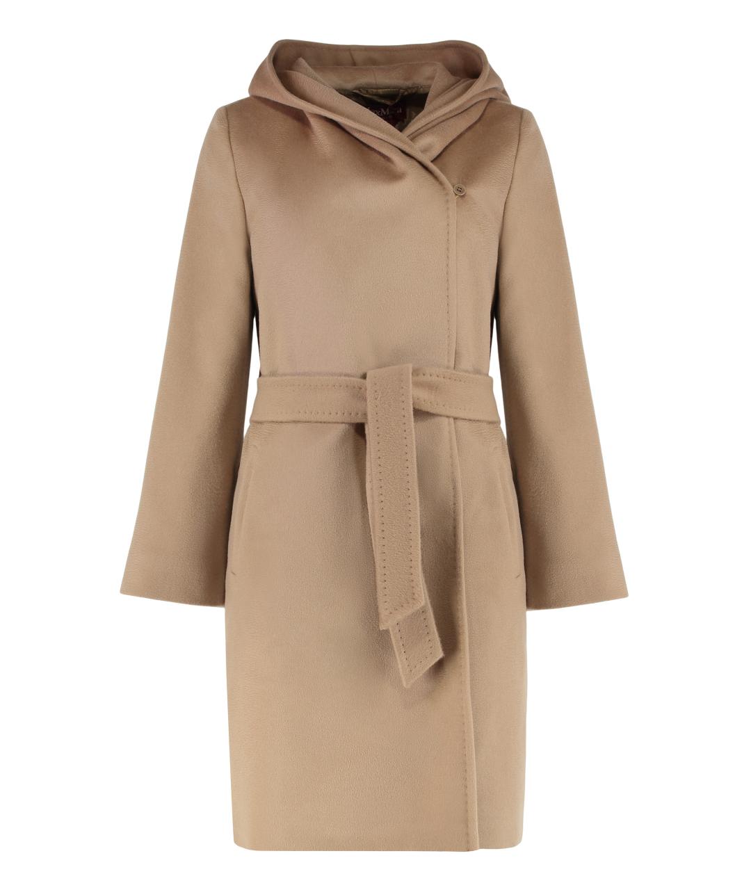 MAX MARA STUDIO Бежевое шерстяное пальто, фото 1
