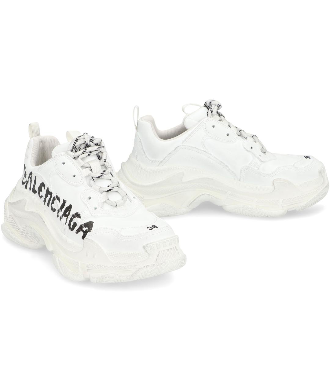 BALENCIAGA Белые кроссовки, фото 2