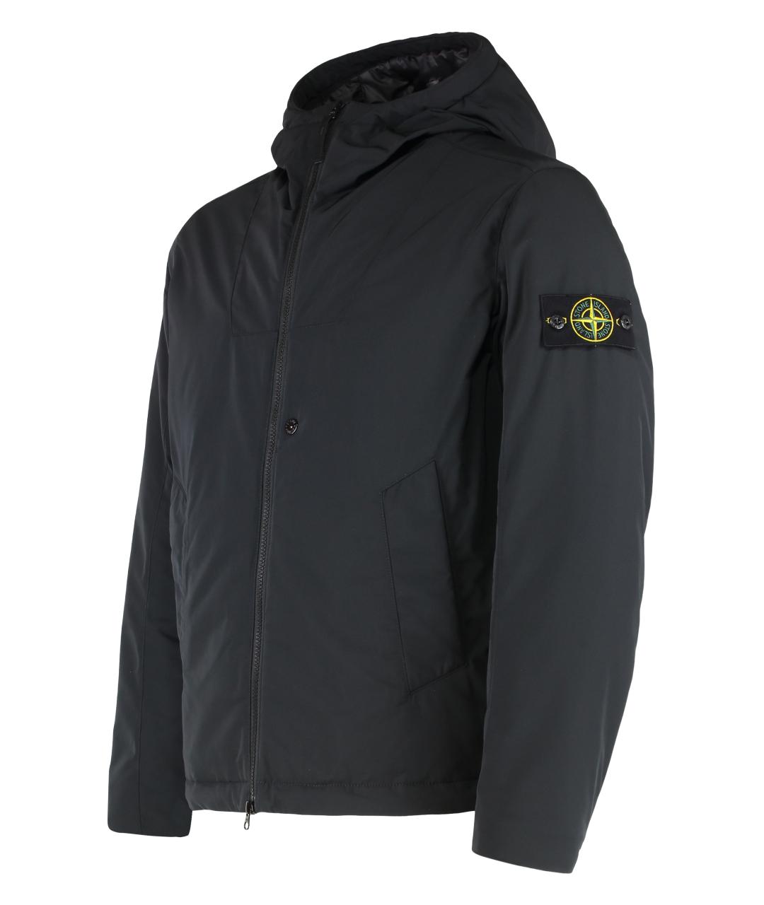STONE ISLAND Черная полиэстеровая куртка, фото 3