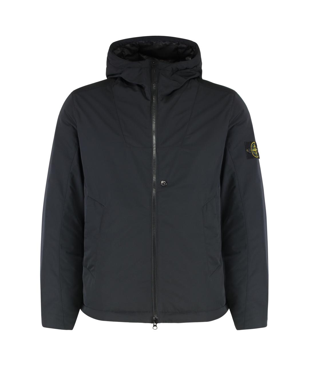 STONE ISLAND Черная полиэстеровая куртка, фото 1