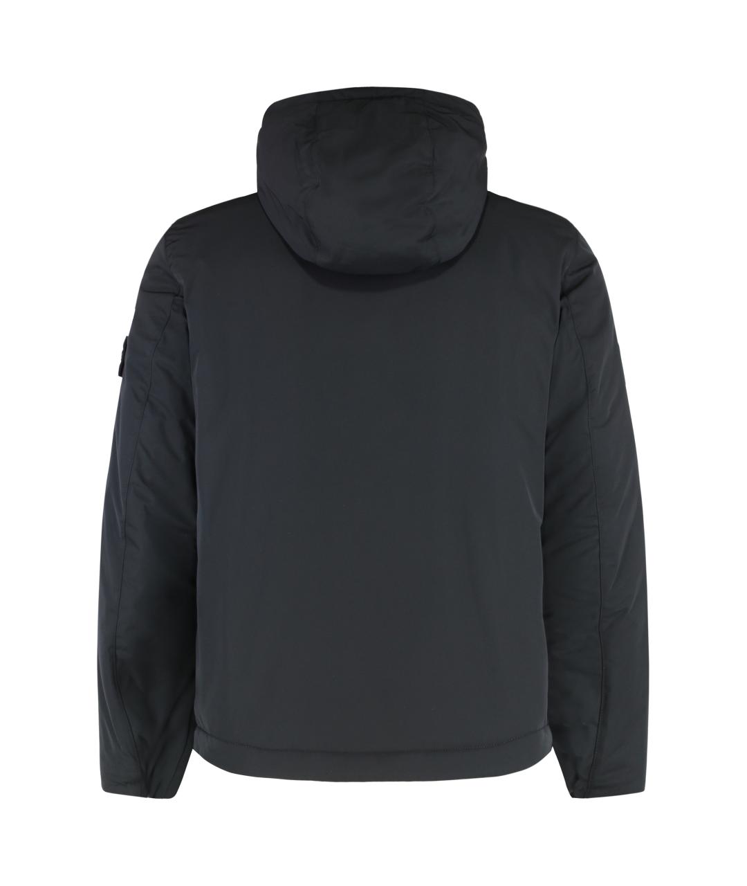STONE ISLAND Черная полиэстеровая куртка, фото 2